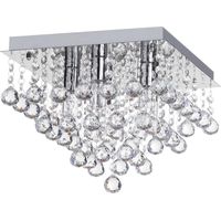 Ceiling Lamp Chandelier TOOLIGHT APP515-4C Cristal 40x31cm 4-light points E14