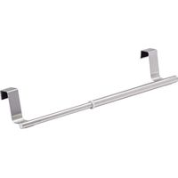 Porte-serviettes télescopique extensible en acier inoxydable mat