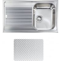 CM 011263DCSSP Zenith Plus Lavello da Incasso 1 Vasca 86x50 cm Acciaio Inox Antigraffio colore Inox