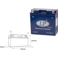 Batteria al gel Landport 12V 12Ah 150x69x145 GT14B-4 senza manutenzione