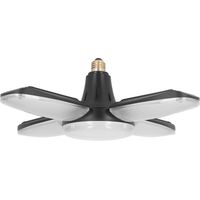 lustre salon-Luminaire LED Garage 120W 13600LM - 4 Panneaux Régulables pour Garage/Atelier/Commerces (Set 1)