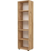 Libreria a 5 ripiani 178 x 49 x 30 cm effetto rovere 030008997
