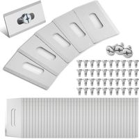 Lot de 40 lames de rechange à trou oblong pour Husqvarna Automower : WIYETY Lot de 40 lames de rechange en acier inoxydable avec vis + 0,65 mm d'épaisseur pour une coupe précise de la pelouse
