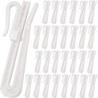 Vorhangclips 50 Stück verstellbare Vorhanghaken zum Einklippen für Vorhangzubehör