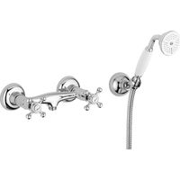 Groupe de baignoire externe couleur chrome-or Paffoni Belinda FBLV168DCO chromè-or - Avec set de douche