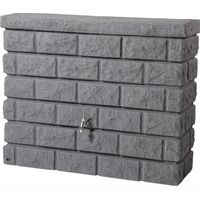 Baignoire murale en granit foncé 400L 120x100x40cm - GRAF - Con filtro e rubinetto