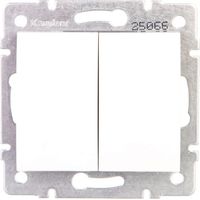Logi Zweigruppen-Schraubschalter 10AX 250V weiß 021010102 25066