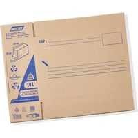 Caja de envío MOTTEZ, 10 L, 12 cm de ancho x 25 cm de alto x 36,5 cm de profundidad. MOTTEZ