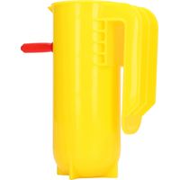Biberon pour agneaux et chevreaux, 800 ml, gradué avec précision, pour dosage précis. Biberon avec poignée, couleur jaune.