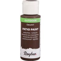 Peinture acrylique - RAYHER - Châtaigne - 59 ml - Résistante aux intempéries - Bricolage facile