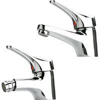 Set miscelatori lavabo e bidet cromati Piralla Ariel scarico incluso