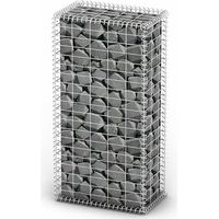 Panier de gabion avec couvercle Fil galvanisé 100x50x30 cm