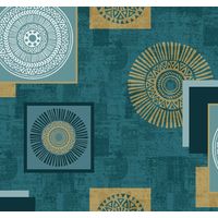 Nappe Toile cirée au mètre Solar bleu