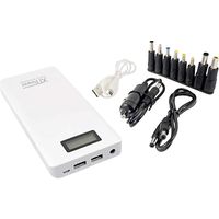 XTPower XT-16000 QC3 Powerbank 15600 mAh Quick Charge 3.0 Li-Ion USB, DC-Buchse 3.5 mm Weiß Statusan