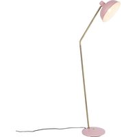 Retro Floor Lamp Pink with Bronze - Milou