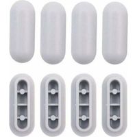8 Pièces Tampon Universel pour Siège de Toilette Universel Chocs Kit de Tampon Abattant WC Plastique Toilette Pare-chocs Remplacement
