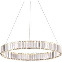 Bohemia Brass 40 AL - Lampadario a LED in cristallo ad anello 40 cm in ottone