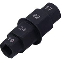Sollbry Axe de Roue Avant Moto,Clé pour Axe de Roue,Clé pour Axe de Roue de Moto,Douille Speciale Moto,Axe Hexagonal,Axe de Roue Moto,Axe de Roue Avant (noir)