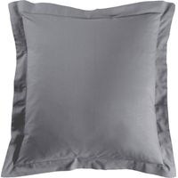 Douceur D'Intérieur – Taie d'oreiller 63 x 63 cm en 100% coton – Tissage 57 fils/cm² – Volant plat raffiné – Lavable en machine