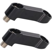 Paire d'adaptateurs de rehausse de rétroviseur de 10 mm (0,39 po) pour moto NMAX 155/125 (2015-2022), noir