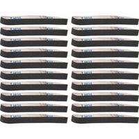 Rouleaux de papier de verre abrasif, bande de ponçage, meulage mental, polissage, outil d'ébavurage, 20 pièces, 80