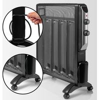 Kasart Giulietta radiateur e'lectrique poele a' roulettes 1500W avec thermostat pour environnements civils et industriels