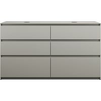 burgbad Lin20 Waschtischunterschrank inklusive Konsolenplatte, 2