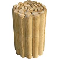 recinzione da esterno in legno "rollborder" per aiuole e giardini 250x5x40 cm