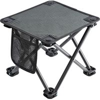 Foldable Stool Ultralight Folding Camping Chair with Mesh Pocket Multifunctional Convenient Portable for Beach Garden Fishing Hiking Travel and Outdoor Picnic