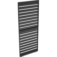 Pannello frangivista in alluminio per pergola bioclimatica L93 cm x H234 Antracite - COSMA