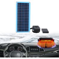 Gewächshaus-Heizset mit 30-W-Solarpanel und Hausheizung – Geflügelheizung – Solarheizset zum Trocknen und Heizen