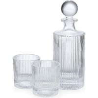 Barcraft Carafe à décanter de Whisky 750ml avec 2 verres 270ml - Set de Bar de Bar en verre élégant pour Whisky, Gin ou Vin, Ideal Gift Premium for Lovers de Spirits.