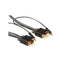 MicroConnect SVGA HD15 Kabel 5m Stecker-Buchse 3,5 mm