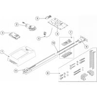 Kompletter Schlitten Für TOP 603H-903H Ersatzteil DITEC ENTREMATIC NC6TOPGC 6TOPGC