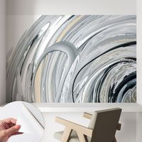 Selbstklebend Tapete - abwaschbar - Arbeitszimmer - Esszimmer- Top Qualität Abstrakter Marmor 104x70 cm