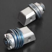 mfw Fußrastenkappe für Motorrad kawasaki 500 er5 1997 bis 2004