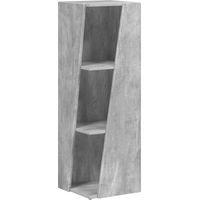 Side Shelf Concrete Grey 33 x 32 x 100.5 cm Engineered Wood vidaXL
