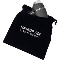 JVD - Sac de rangement pour sèche-cheveux JVD en 100% coton noir - Matériel professionnel