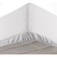 Drap housse 140 x 190 cm bonnet 30 cm microfibre – Séchage rapide – Lavable en machine – Toucher doux et satiné – Oscar