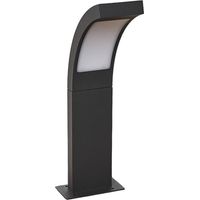 Lucande – Borne d'éclairage extérieur LED Juvia 40 cm – Aluminium anthracite – Indice de protection IP54 – Économie d'énergie