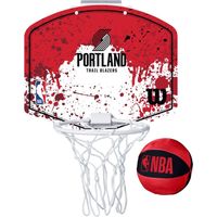 SET MINICANASTA WILSON NBA TEAM MINI HOOP BLAZERS