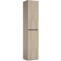 Meuble polyvalent à 2 portes, poignée à rainure, 4 tablettes réglables en orme