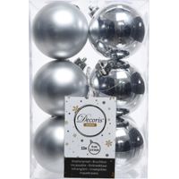12 EDM-Kugeln - Weihnachtsstimmung - Silber - 71870