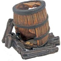 Set 2 pezzi Amtra Deko Botte Di Legno con Foro