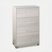 Commode gain de place 4 tiroirs pour chambre Quadrante - Orme