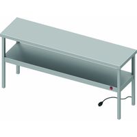Etagère de Chef Chauffante Inox Double - 800 à 1400 mm - Profondeur 400 - Stalgast