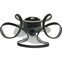 LED Ceiling Fans with Lightingdimmable 'Lomata' made of Aluminium for Living Room & Dining Room