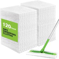 Dry Mop Pads - 29 x 20 cm - For Floor Dusting And Cleaning - 120 Pieces
