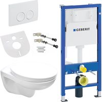 Belvit Wand WC Set Weiß spülrandlos Rimless mit Softclose Sitz und Geberit UP100 Vorwandelement Keramik Tiefspüler Belvit Wand WC Set Weiß spülrandlos Rimless mit Softclose Sitz und Geberit UP100 Vorw