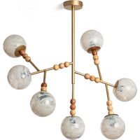 Lámpara Colgante Metal Cristal Routi ILUZZIA Dorado